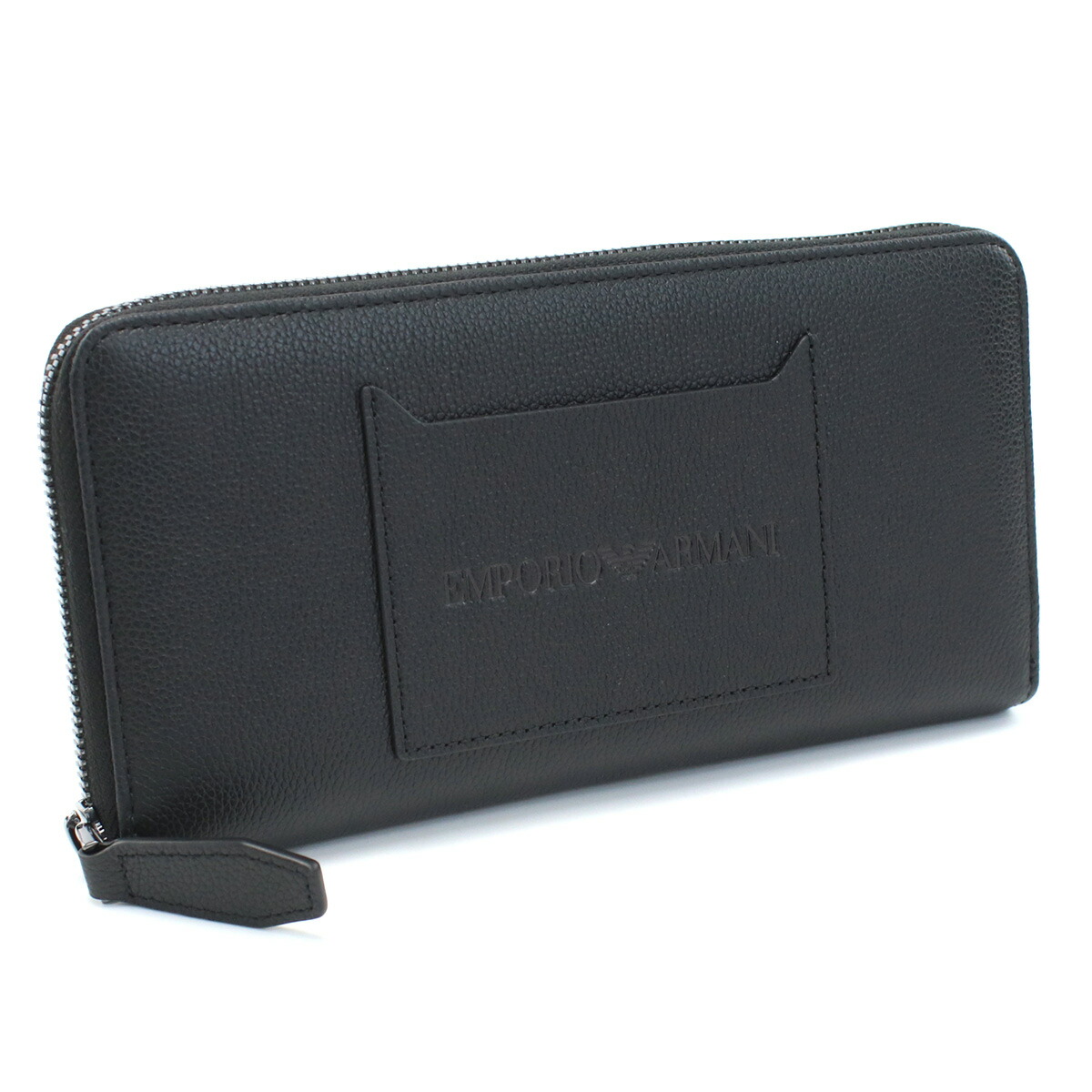 エンポリオ・アルマーニ EMPORIO ARMANI  オーガナイザー　ブランド Y4R569　YQ13X　80648 BLACK-GUN METAL ブラック　wallet-01