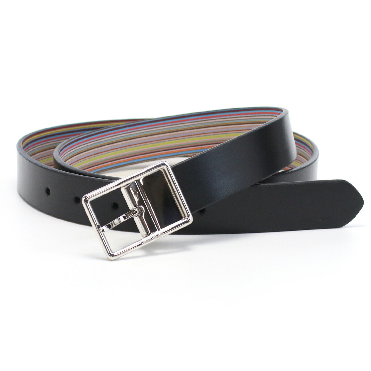 ポールスミス Paul Smith  メンズベルト ブランド M1A5152 CC2FMU 92A ブラック マルチカラー belt-01