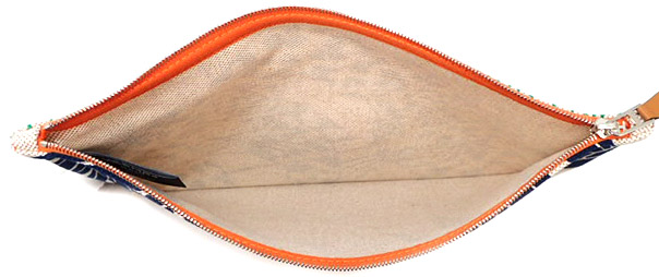 ブランドプラス / HERMES エルメス ポーチ ジン＆レオ MARINE CORAIL