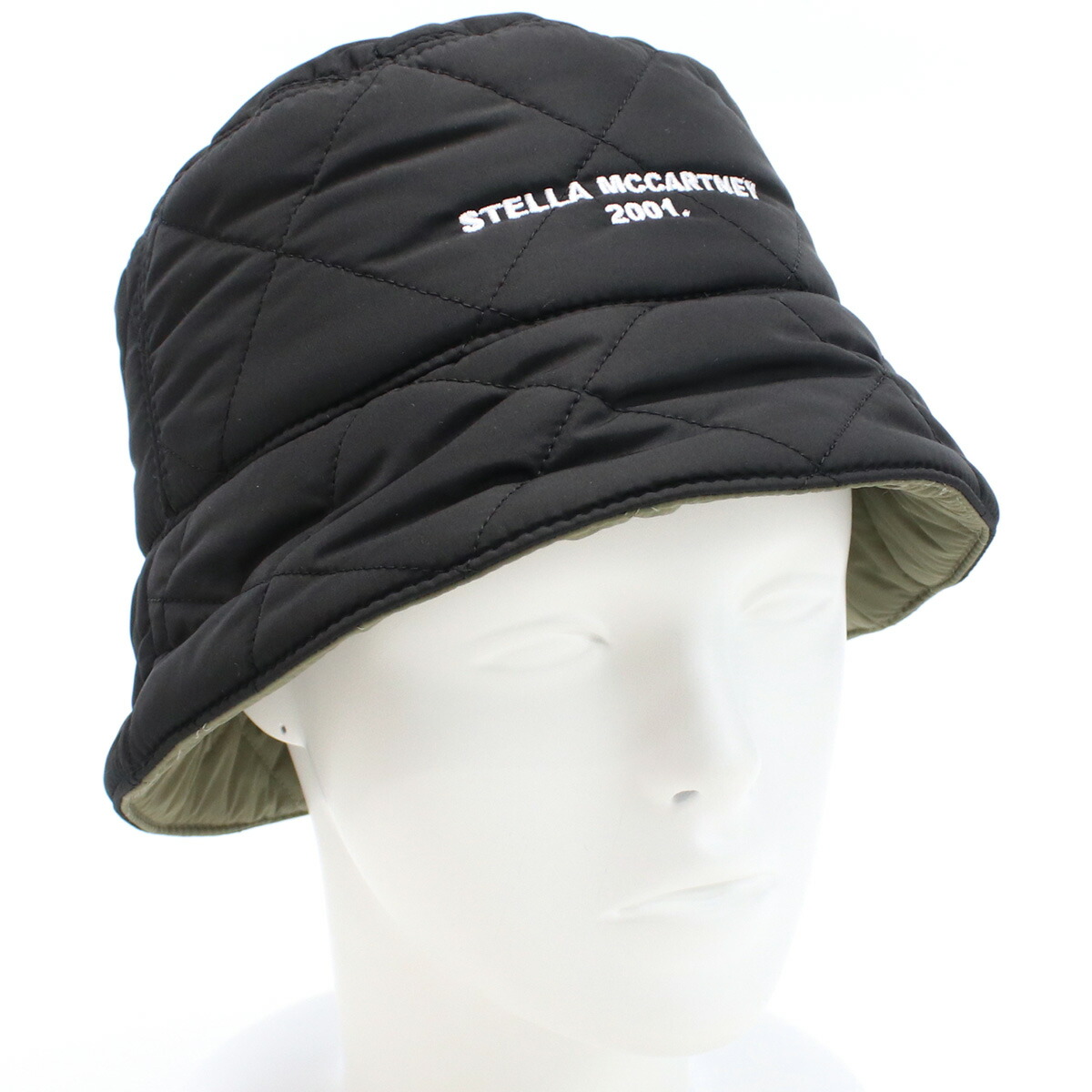 ステラマッカートニー STELLA MCCARTNEY  レディース－ハット バケットハット ブランド 900453 WP0076 T840 ブラック グリーン系 cap-01  旅行帽子