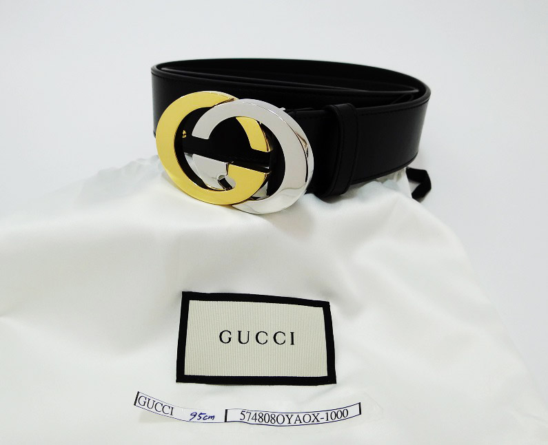 Armerie Boutique / GUCCI グッチレザー ベルト Gバックル 95cm NOIR ...