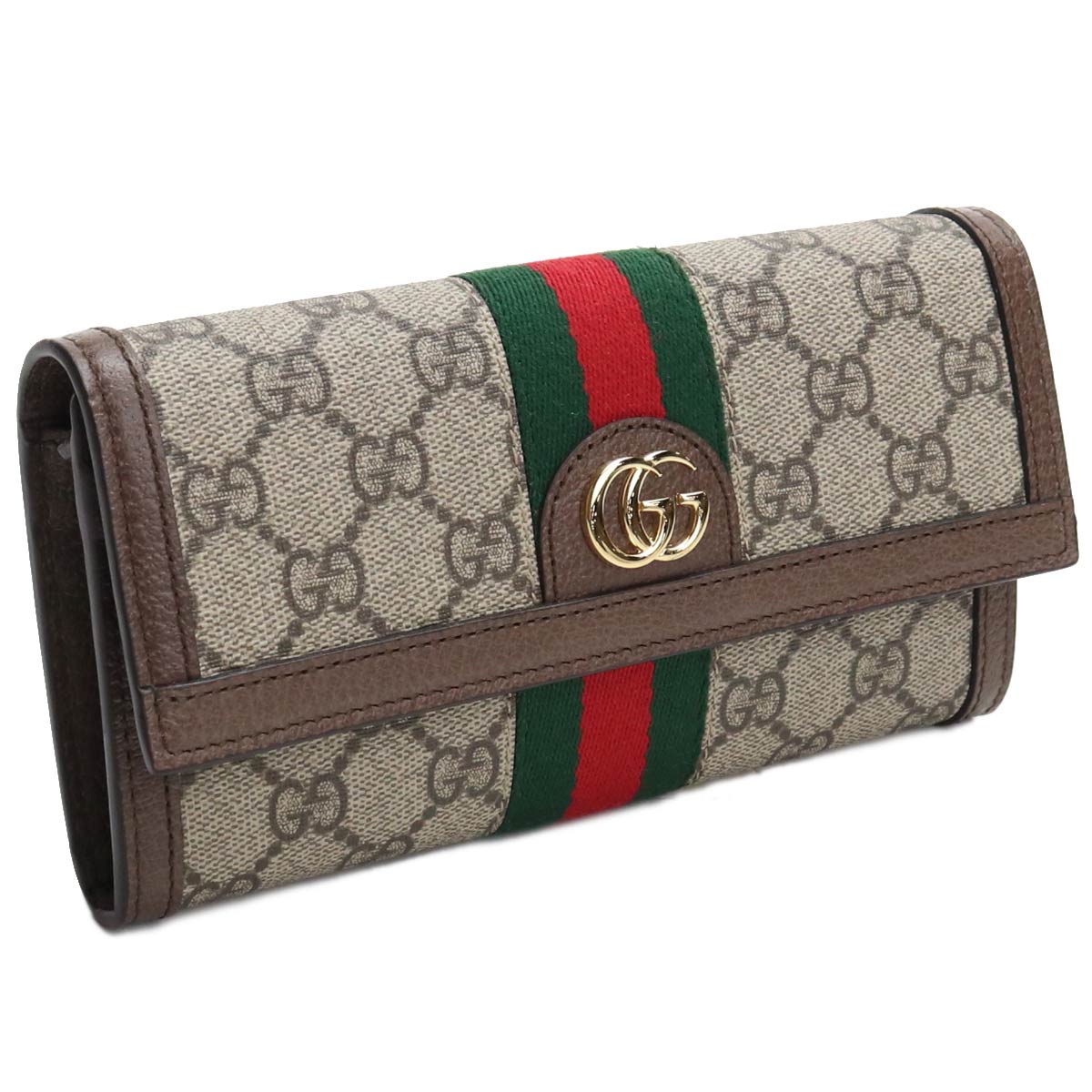 グッチ GUCCI OPHIDIA オフィディア 2つ折り長財布 523153 96IWG 8745 ブラウン系