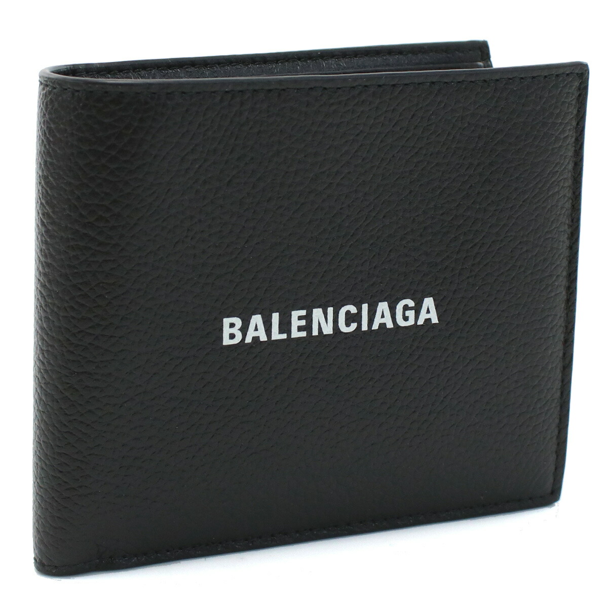 バレンシアガ BALENCIAGA  二折財布小銭入付き　ブランド 594315　1IZI3　1090 ブラック　wallet-01　mini-01