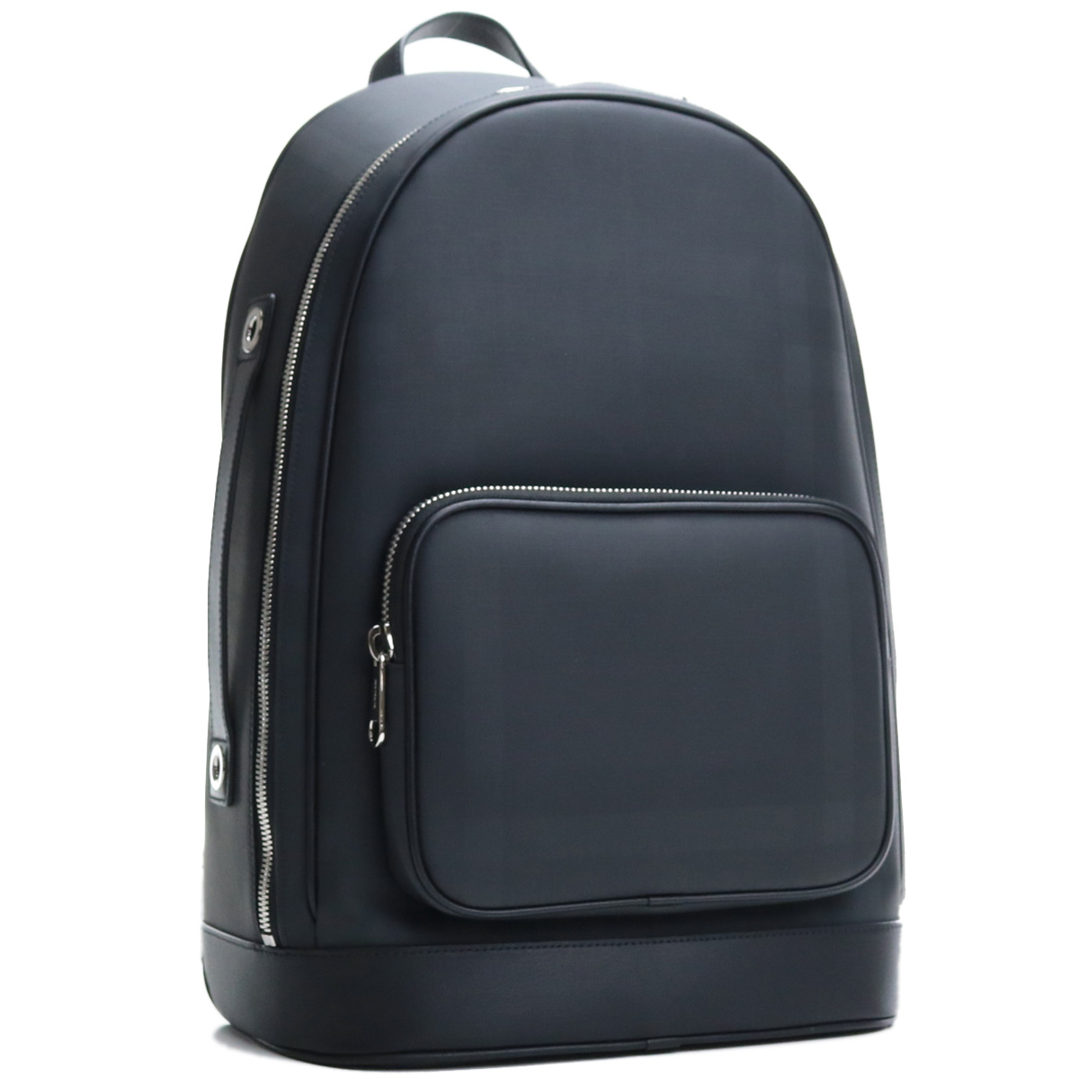 バーバリー BURBERRY リュック ロンドンチェック＆レザー バックパック 8013988 A1483 DARK CHARCOAL ブラック グレー系 メンズ
