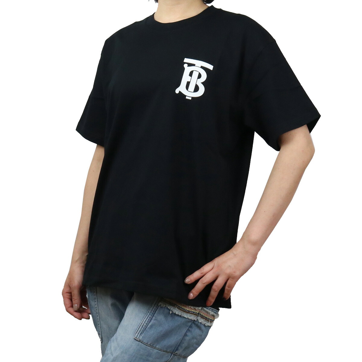 バーバリー BURBERRY レディース－Ｔシャツ 8017472 A1189 BLACK ブラック bos-03 apparel-01 レディース