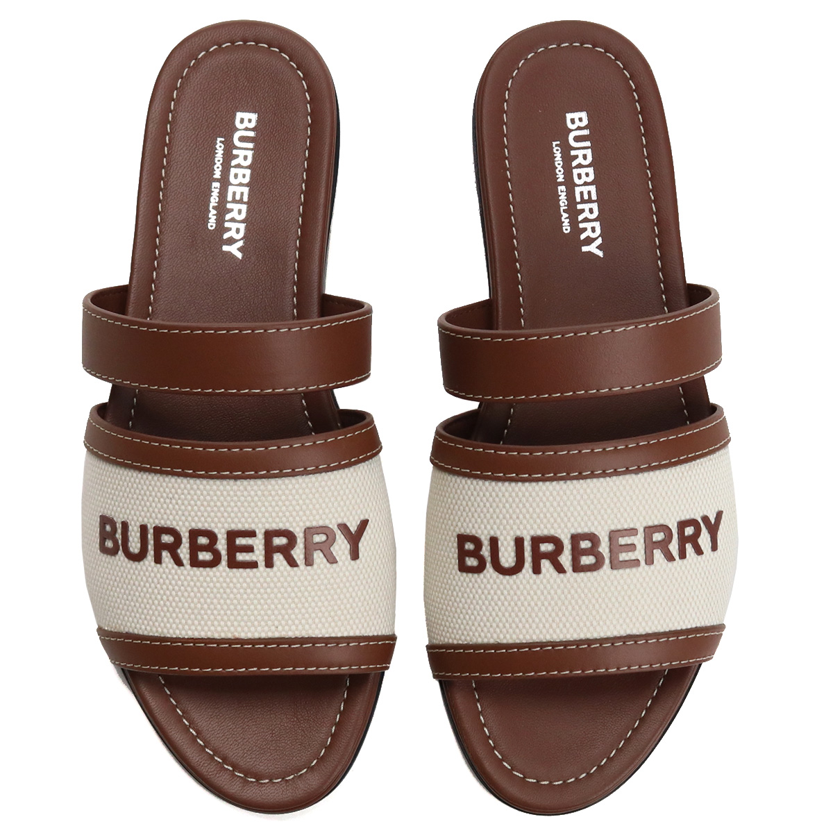 ブランドプラス / バーバリー BURBERRY レディースサンダル フラット