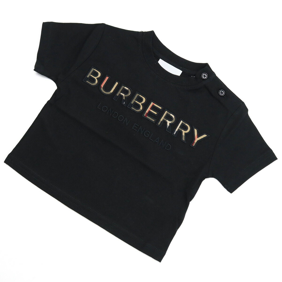 バーバリー BURBERRY  ベビー－Ｔシャツ 8048937 BLACK ブラック kb-01