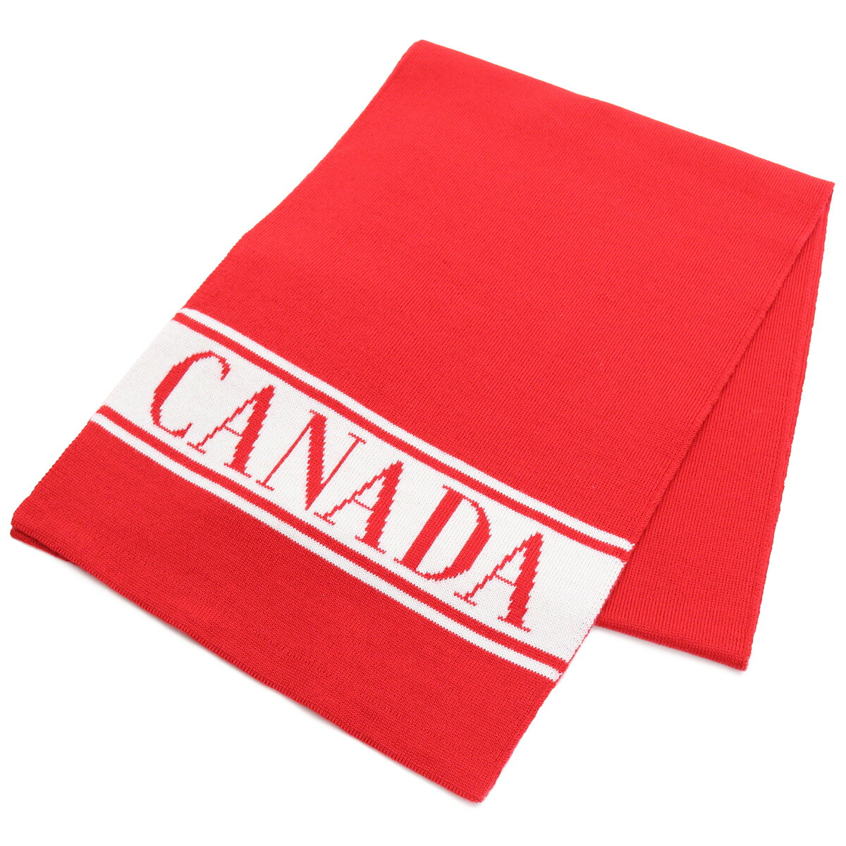 カナダグース CANADA GOOSE KIDS MERINO LOGO SCARF キッズ－マフラー 6955K 11 RED   warm-01  kb-01