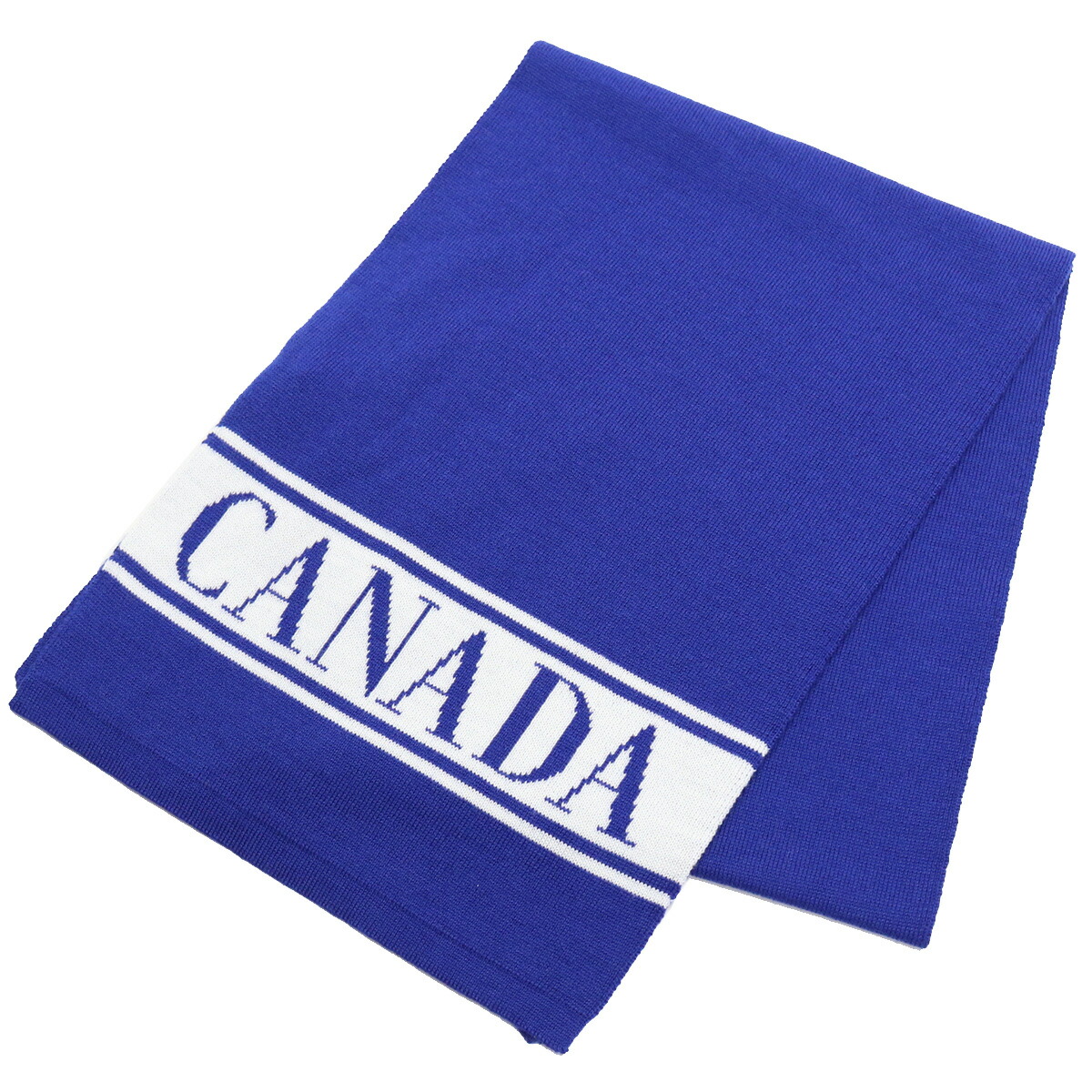 カナダグース CANADA GOOSE KIDS MERINO LOGO SCARF キッズ－マフラー 6955K 260 BLUE   warm-01  kb-01