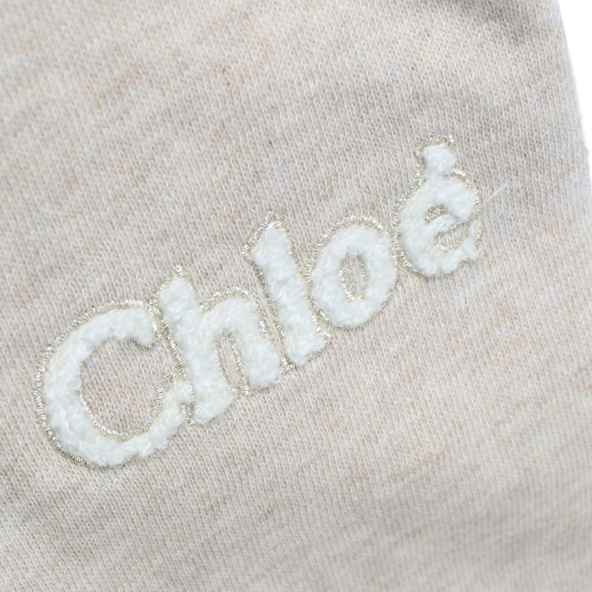 Chloe　大判ストール　ショール　サックス×ホワイト×グレー　クロエ