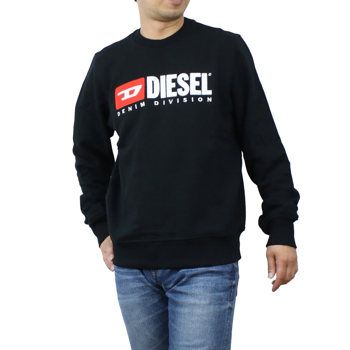 ディーゼル DIESEL  メンズ－スウェット　ブランド ロゴ A03758　0BAWT　9XX ブラック　apparel-01 冬セール