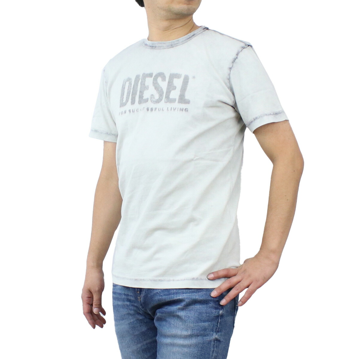 ディーゼル DIESEL  メンズ－Ｔシャツ ブランド A06534 0KFAV 900 グレー系 ts-01