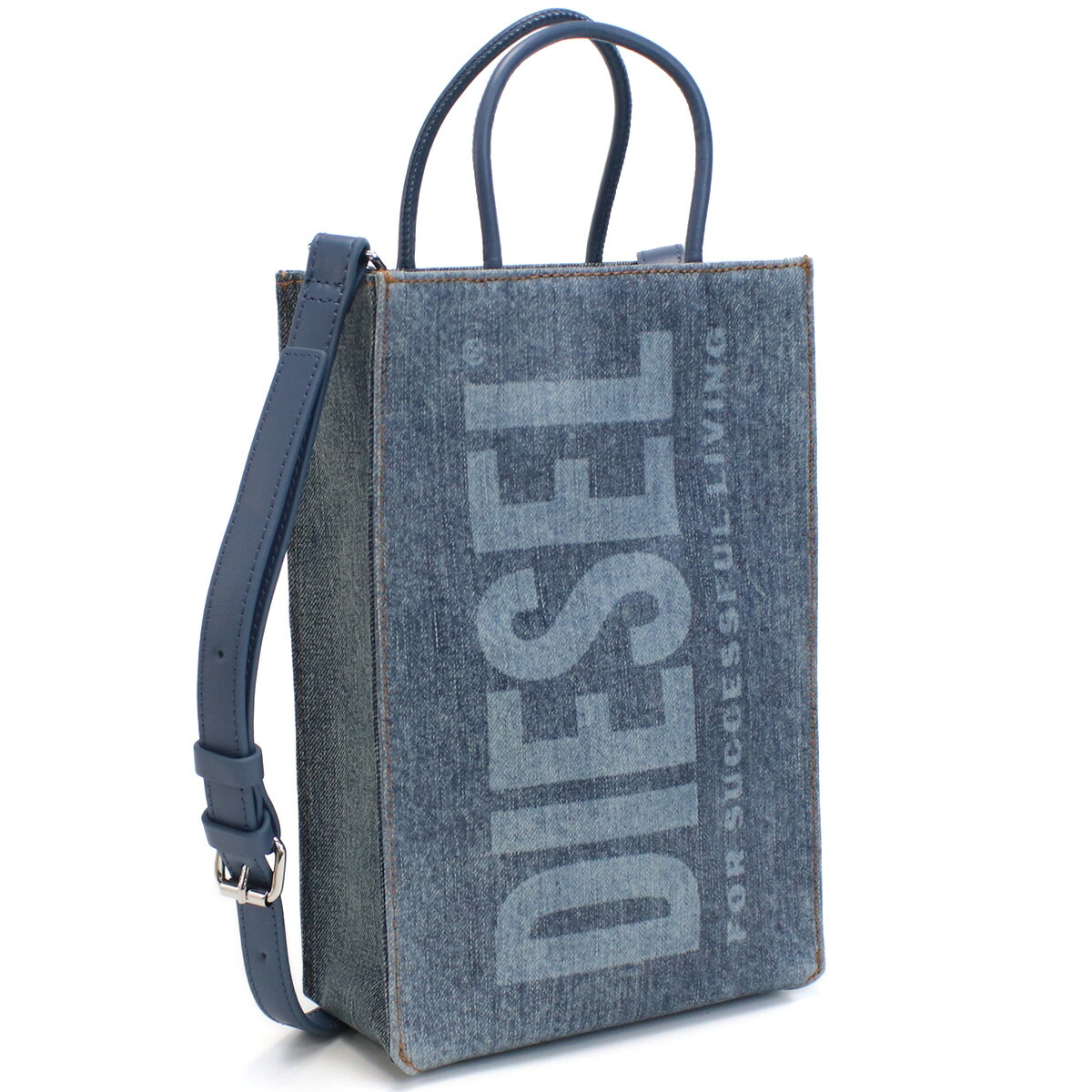 ディーゼル DIESEL  ハンドバッグ 2way ブランド ロゴ  X08923　P4636　H1410 ブルー系 bag-01