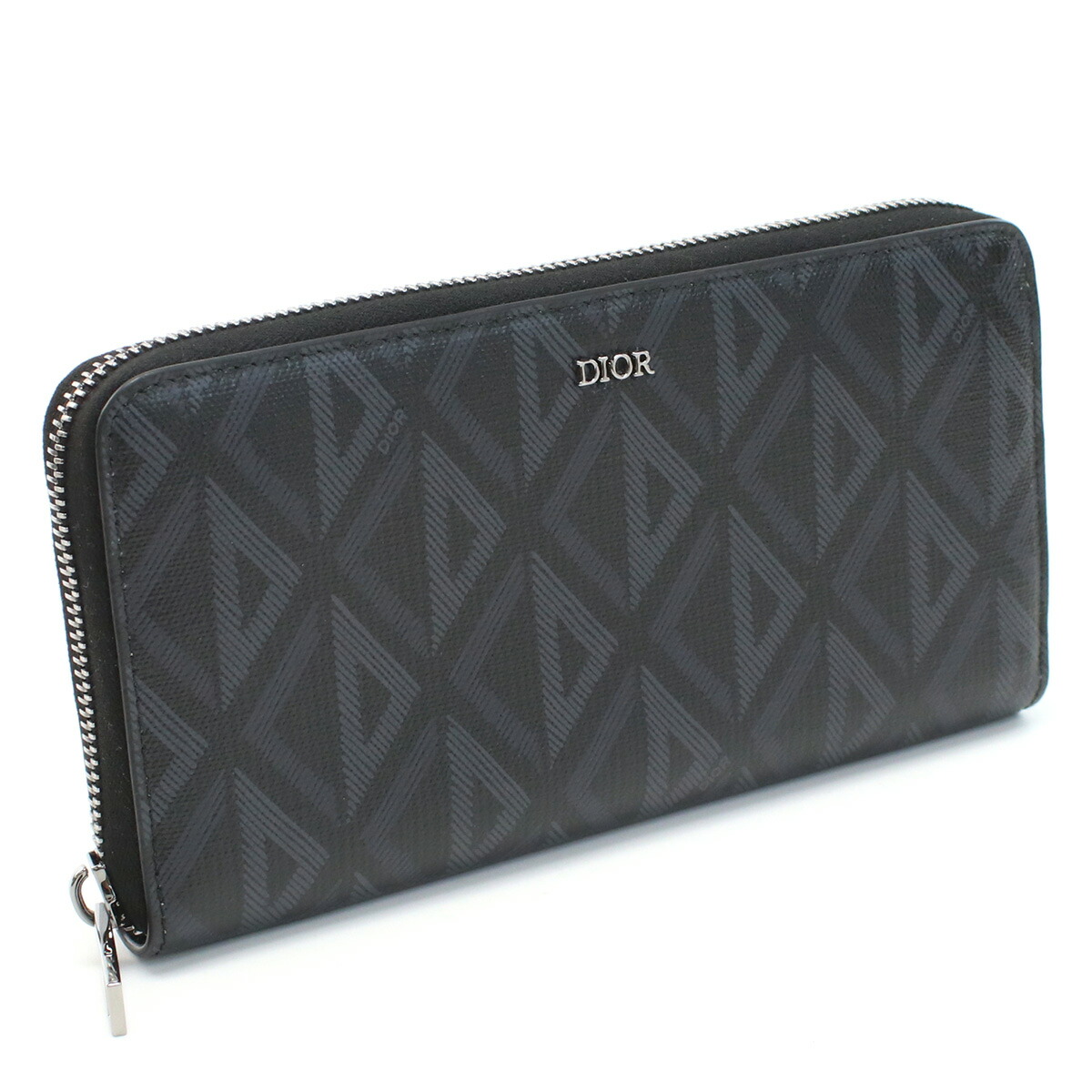 Armerie Boutique ディオール Christian Dior 長財布ラウンドファスナー 財布 ブランド 2ESBC252 DCO  H43E ブラック グレー系 wallet-01