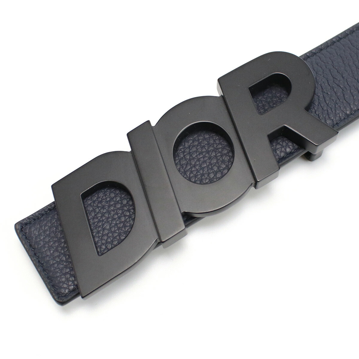 Dior ディオール 4424PL ベルト ブラック ネイビー系 メンズ