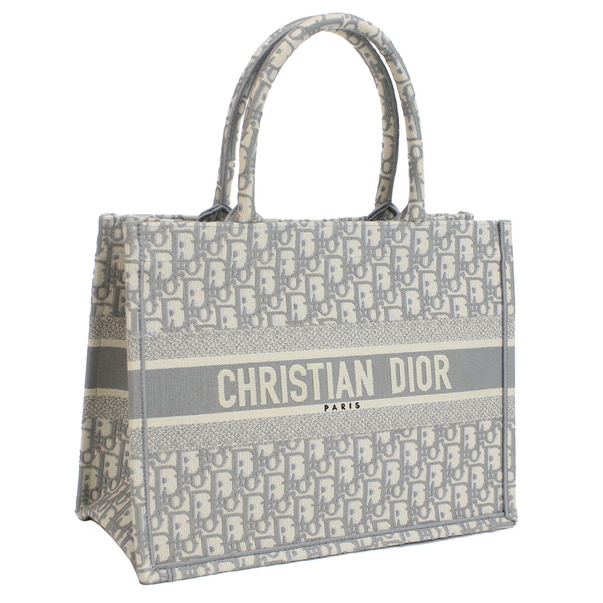 ディオール Christian Dior  トートバッグ ブランド ブックトート ディオールオブリーク M1296　ZRIW　M932 グレー系 マルチカラー bag-01
