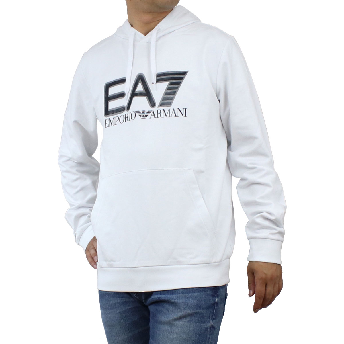 イーエーセブン EA7  メンズ－パーカー ブランド 6KPM62 PJ05Z 1100 WHITE ホワイト系 apparel-01