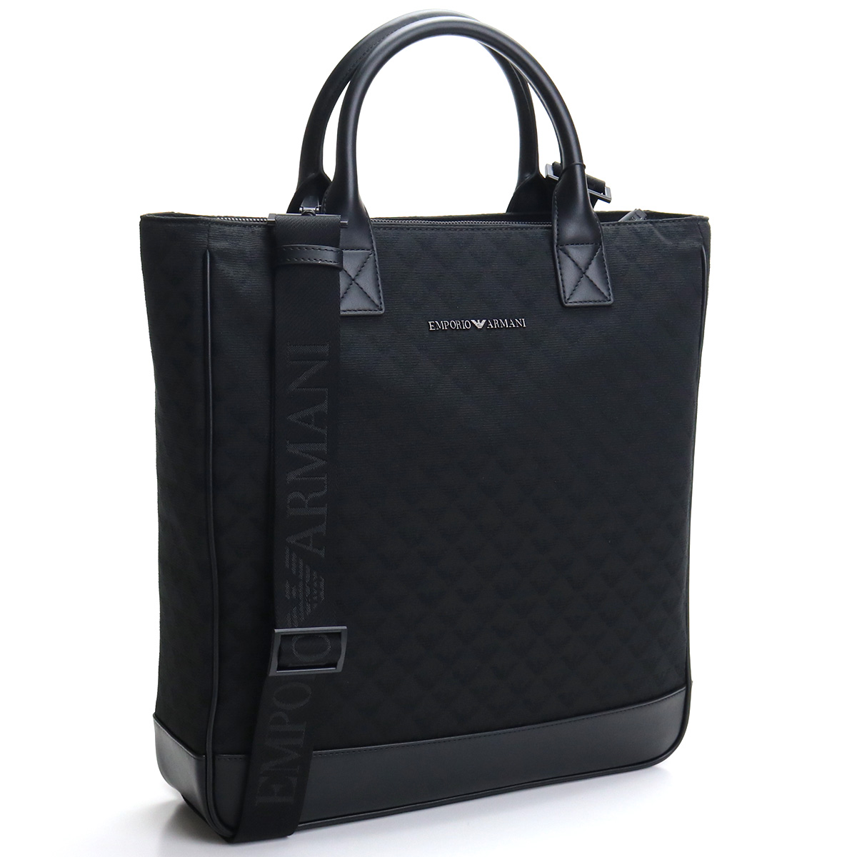 エンポリオ・アルマーニ EMPORIO ARMANI  トートバッグY4N134　Y022V　81336BLACK/BLACK/BLACK ブラック bos-19  bag-01