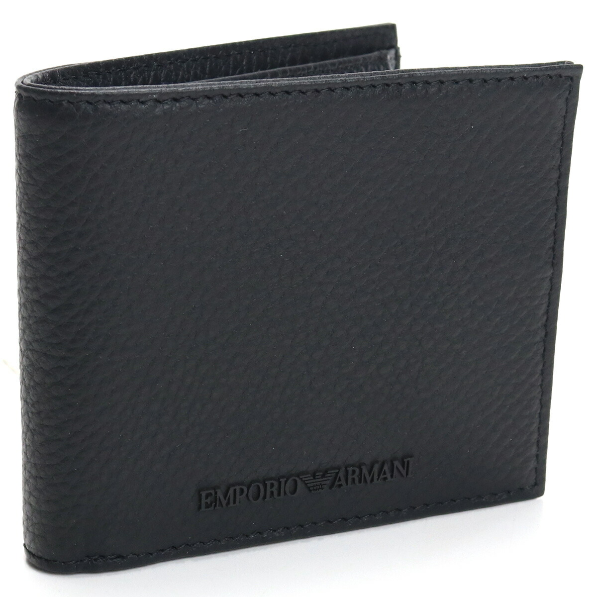 22SS新作 エンポリオアルマーニ EMPORIO ARMANI  2つ折り財布 Y4R167 Y068E 80001 BLACK ブラック gsm-2 mini-01