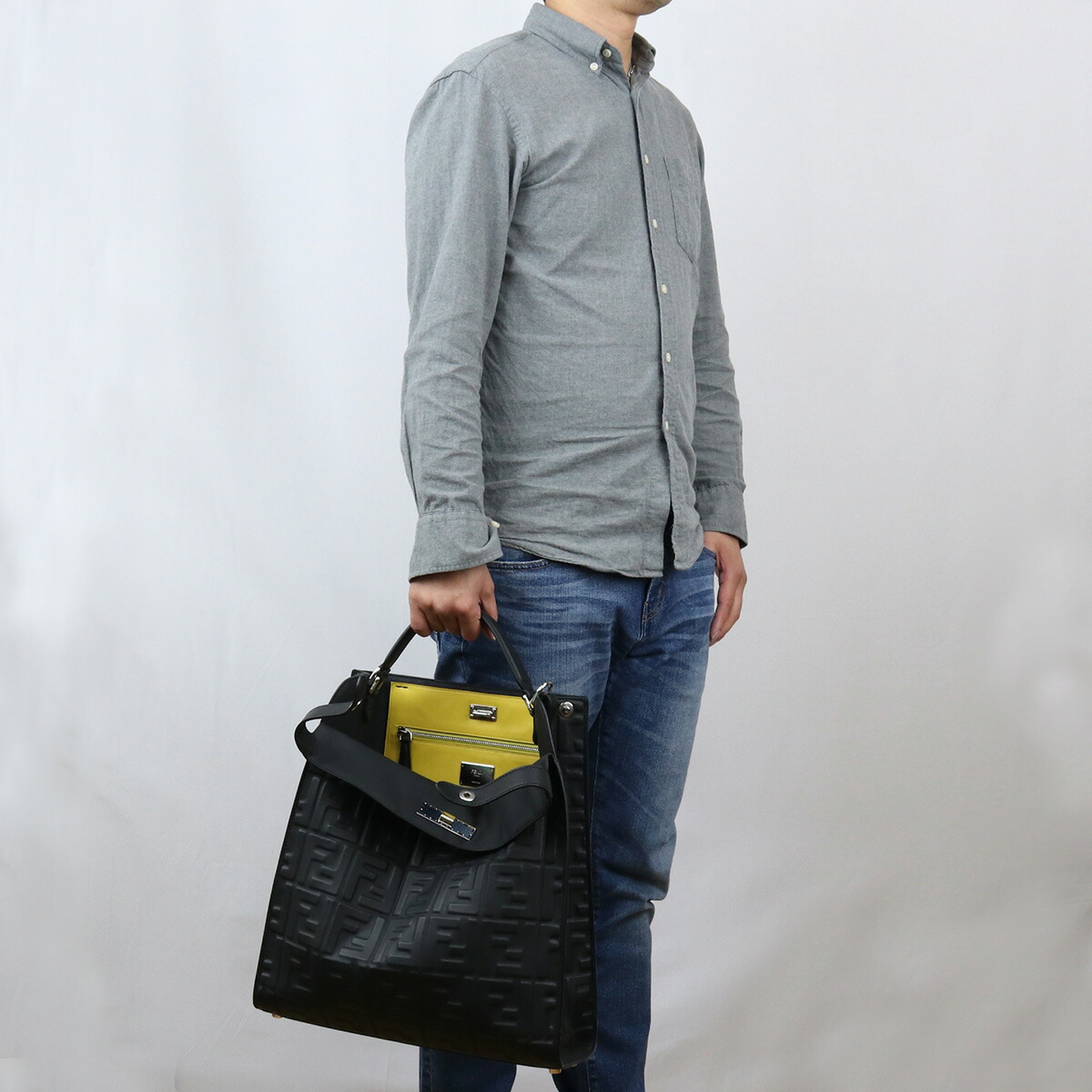 ブランドプラス フェンディ Fendi トートバッグ ピーカブー エックスライト フィット 7va447 2v F0gxn ブラック Bos 15 Bag 01 メンズ ブランドプラス フェンディ Fendi トートバッグ ピーカブー エックスライト フィット 7va447 2v F0gxn ブラック Bos 15 Bag 01 メンズ