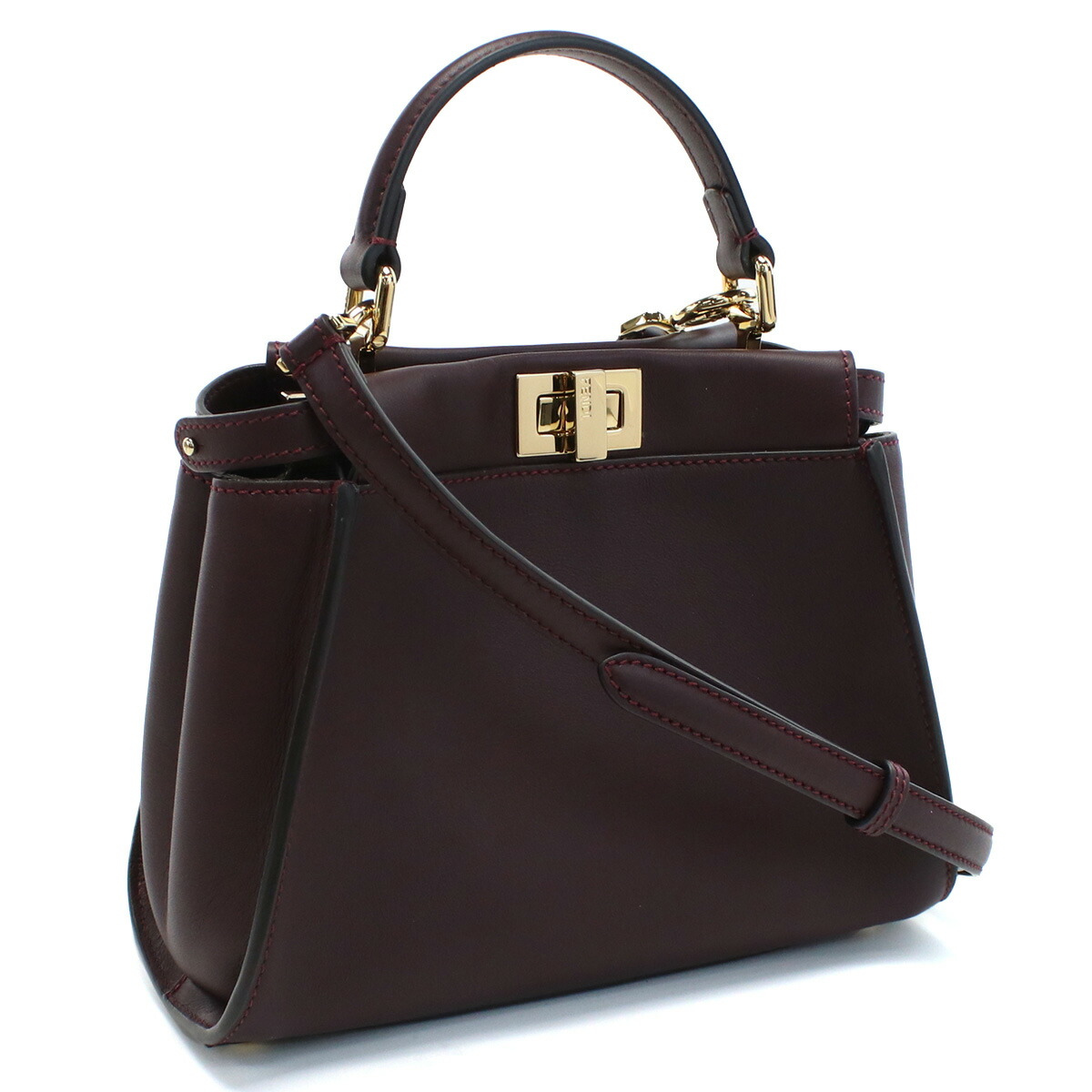 フェンディ FENDI  ハンドバッグ ピーカブー レザー 8BN244　AQ09　F1MZH ボルドー系 bag-01