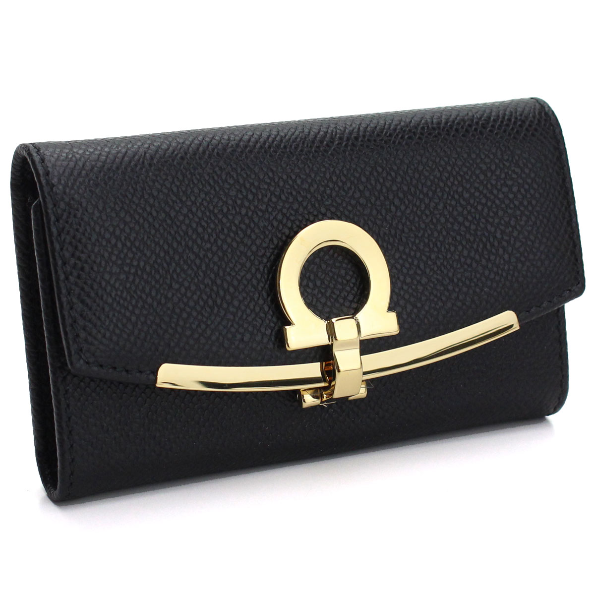 フェラガモ FERRAGAMO GANCINO CLIP ガンチーノ クリップ ６連キーケース 22-D151 0683320 NERO ブラック  キーケース ブランド レディース   gsm-6 gsw-6 bk-friday