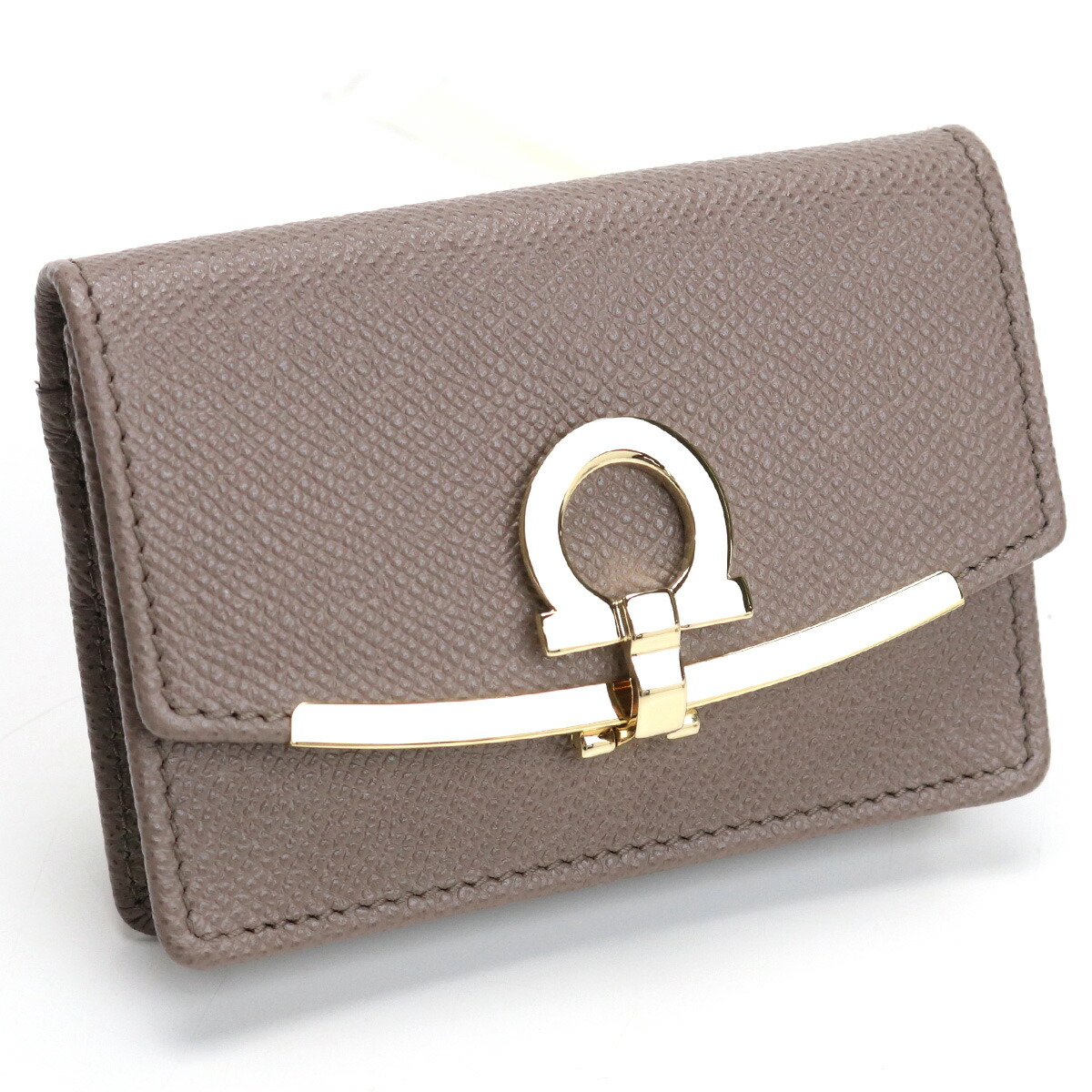 フェラガモ FERRAGAMO  名刺入れ ブランド 名刺入れ 22-D198 0714931 CARAWAY SEED グレー系 gsw-3 母の日