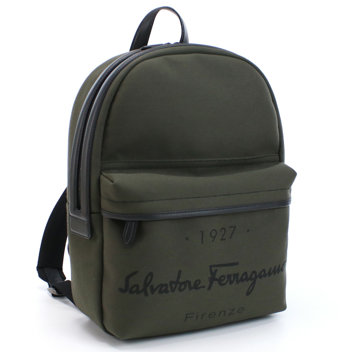 フェラガモ FERRAGAMO  リュック バックパック ブランド 24-1135 0756178　MUSCHIO+NERO-NERO カーキ bag-01