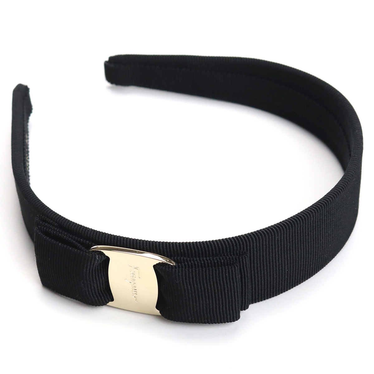 【22SS新作】 フェラガモ FERRAGAMO  カチューシャ ブランド アクセサリー34-4311 0572738BLACK ブラック accessory-01