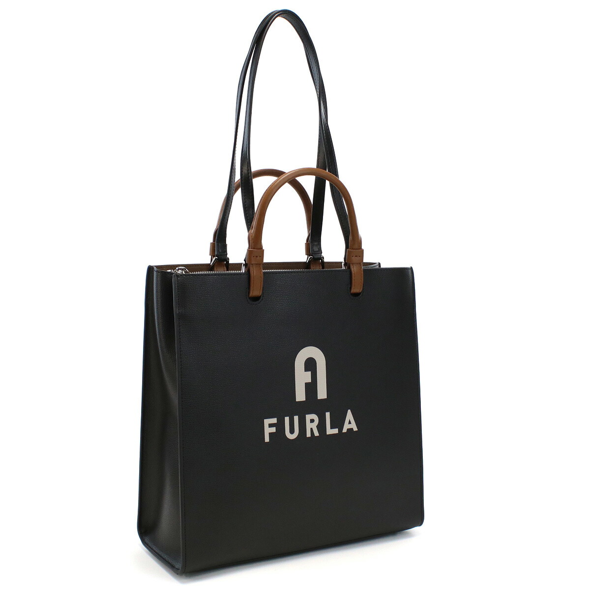フルラ FURLA FURLA VARSITY トートバッグ ブランド WB00728 BX1230 E0500 NERO+PERLA ブラック bag-01 bk-friday gif-03w SS2312