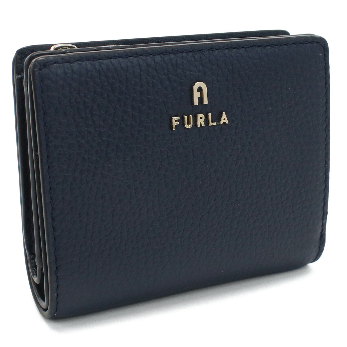 フルラ FURLA FURLA CAMELIA 二折財布小銭入付き　ブランドWP00307　HSF000　2676SMEDITERRANEO ネイビー系　wallet-01