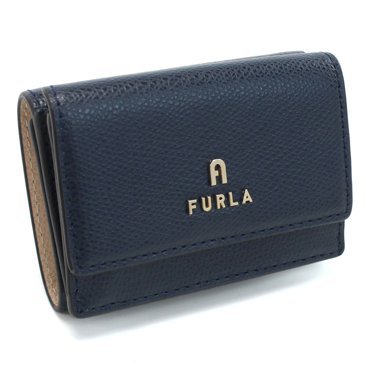 フルラ FURLA FURLA CAMELIA 三折財布小銭入付き　ブランド WP00318　ARE000　2717S MEDITERRANEO+BALLERI ネイビー系　wallet-01