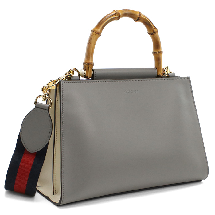GUCCI グッチ バンブー ニムフェア 2way ハンドバッグ 459076 DVU1G 1767 レディース グレー