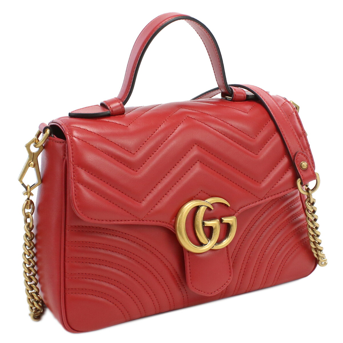 グッチ GUCCI  ハンドバッグ ショルダー付 2way ブランド バッグ 498110　DTDIT　6433 レッド系 bag-01