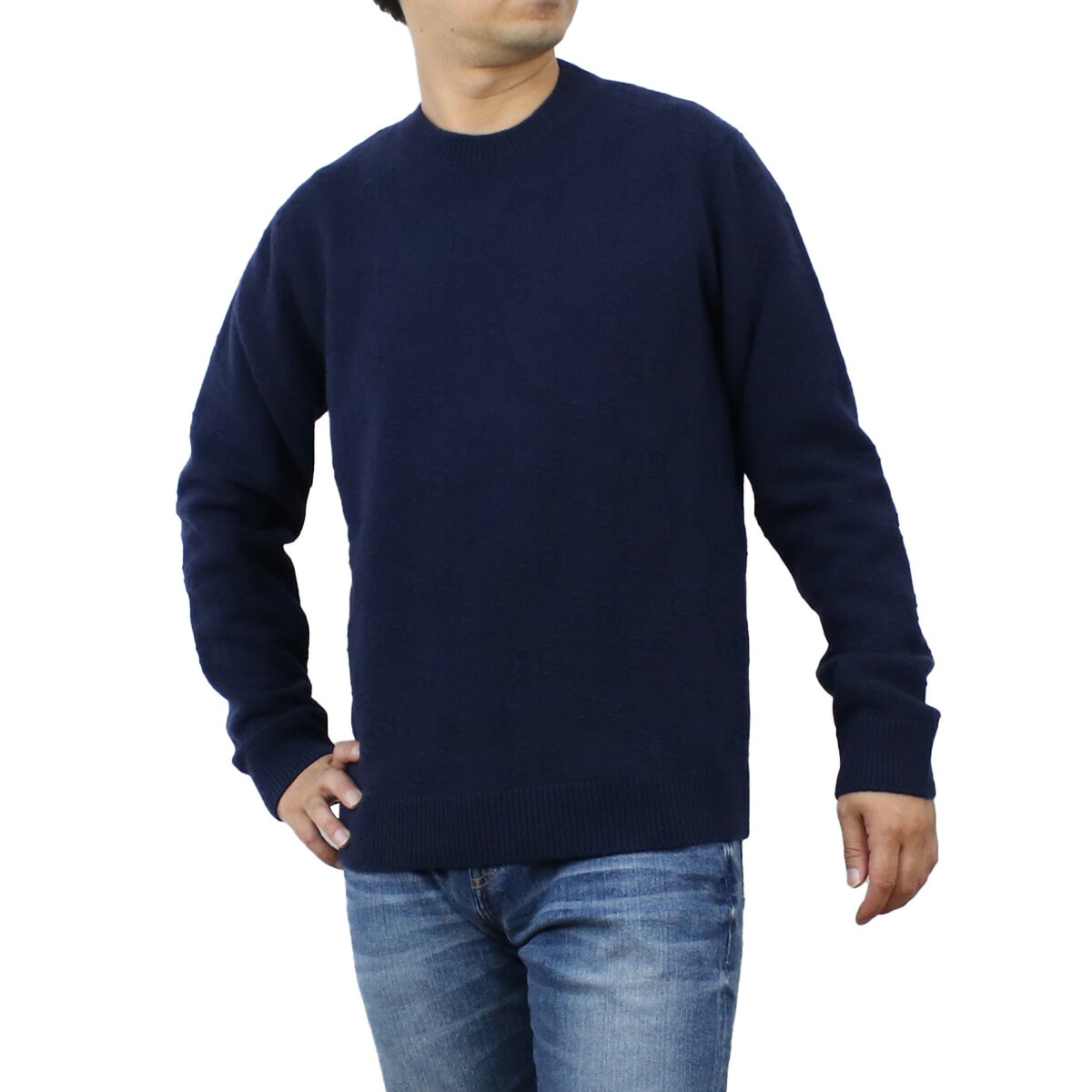 Kohh着用！　Versace Logo Crewneck Navy