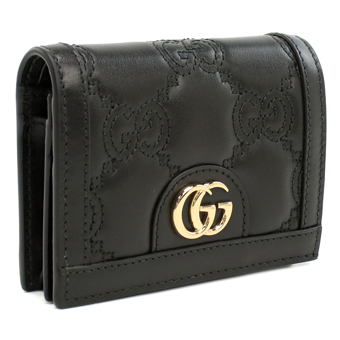グッチ GUCCI GG MATELASSE 二つ折り財布 小銭入付き 723786　UM8IG　1000ブラック wallet-01 mini-01