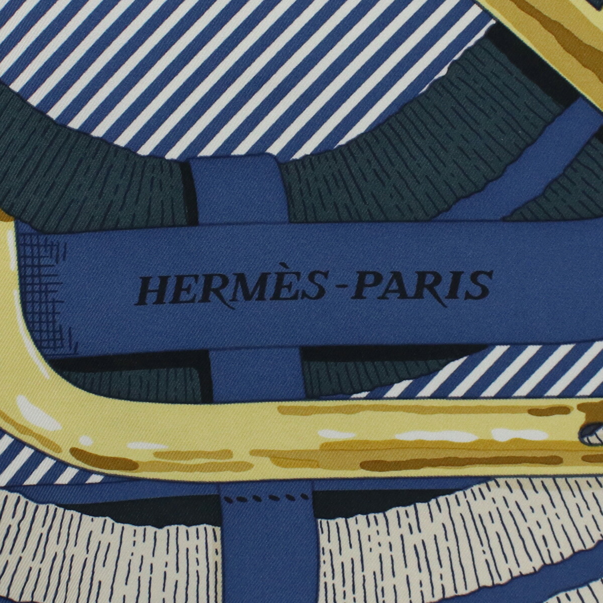 Armerie Boutique エルメス HERMES レディース スカーフ ブランド カレ CARRE DOUBLE FACE 903688S  04 PASSADES ET SERPENTI BLEU-VERT-ROSE ネイビー系 マルチカラー accessory-01