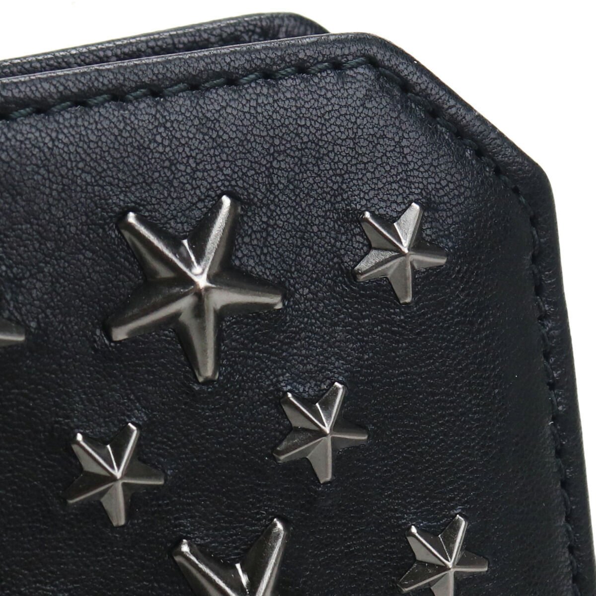 ブランドプラス ジミーチュウ Jimmy Choo 2つ折り財布小銭入れ付き Albany Bls Black Gunmetal ブラック メンズ