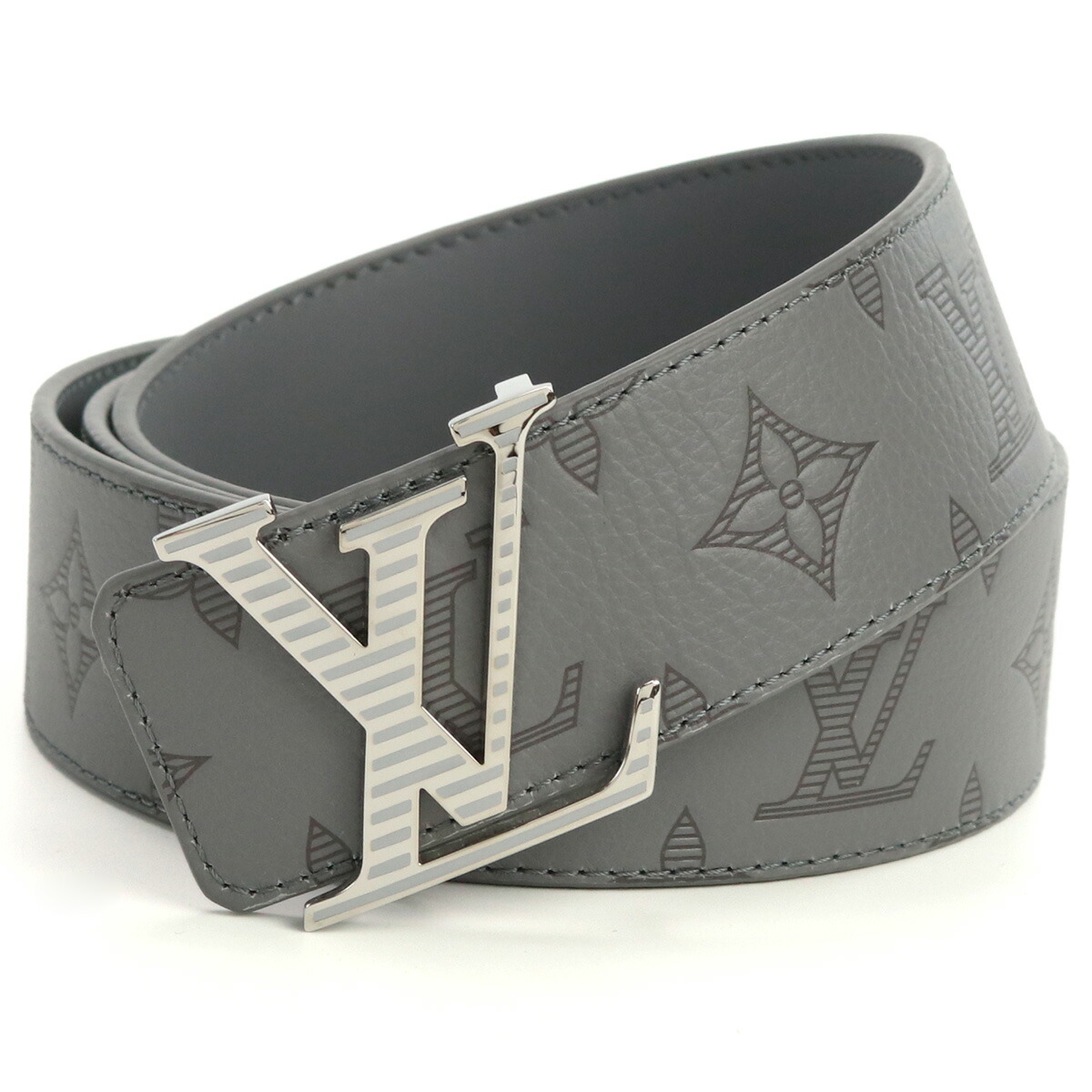 ルイヴィトン LOUIS VUITTON ﾓﾉｸﾞﾗﾑ･ｼｬﾄﾞｳ ベルト メンズ   M0716T　ﾓﾉｸﾞﾗﾑ･ｼｬﾄﾞｳ グレー系 belt-01  gif-04m