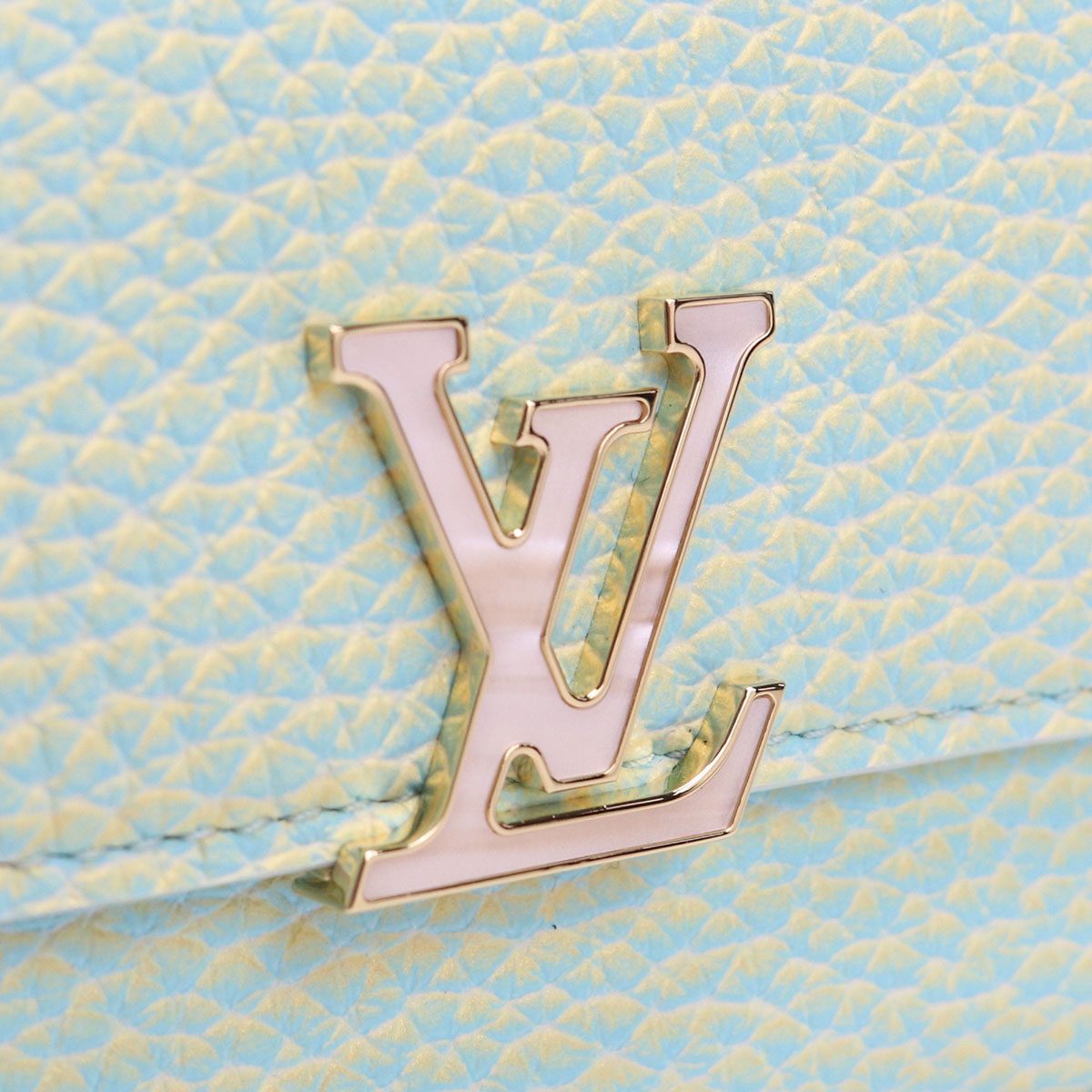 ブランドプラス / ルイヴィトン LOUIS VUITTON ﾄﾘﾖﾝ 3つ折り財布 ブランド財布 M81528 ポルトフォイユ・カプシーヌ XS  グリーン系 gsw-2 mini-01