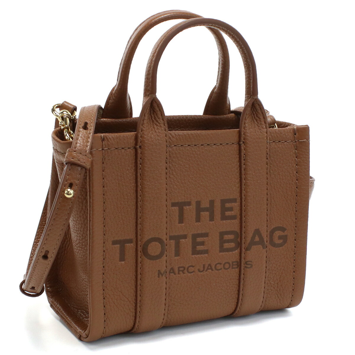 マーク・ジェイコブス MARC JACOBS THE MICRO TOTE トートバッグ　ブランド H053L01RE22　212 ARGAN OIL ブラウン系　bag-01