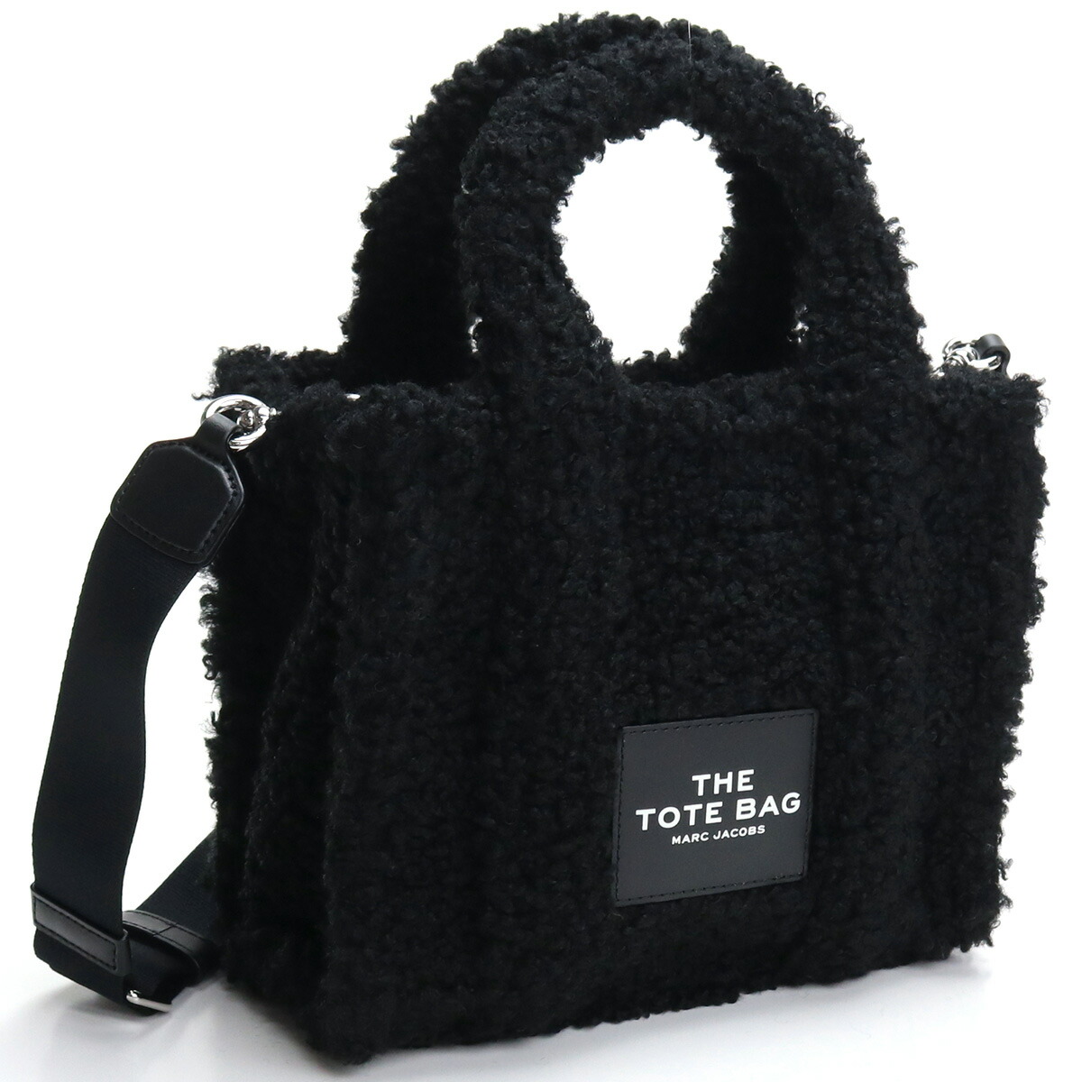 マーク・ジェイコブス MARC JACOBS  トートバッグ ブランドバッグ ブランドロゴ H012M06FA21 001 THE TEDDY MINI TOTE BAG 2way BLACK ブラック bag-01