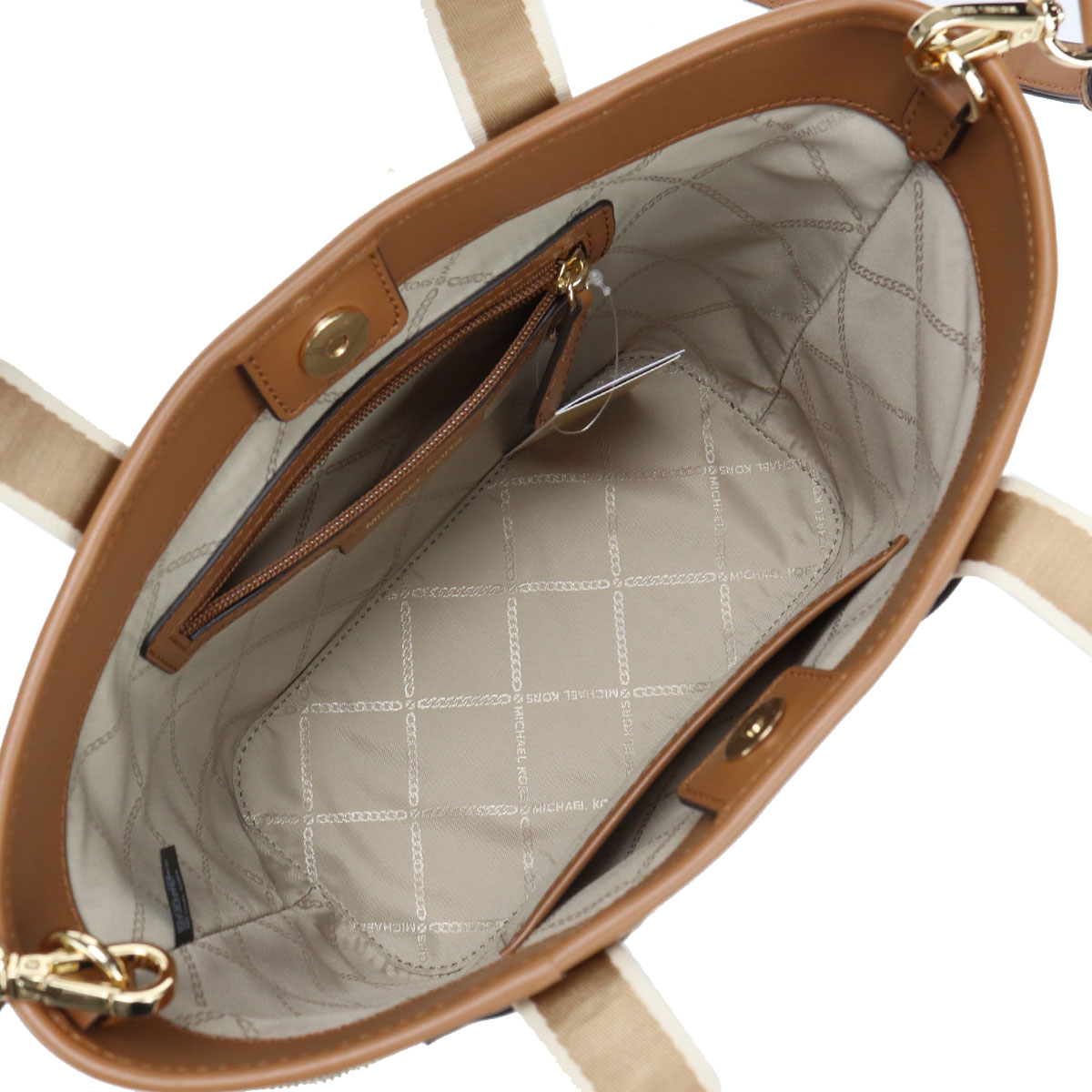 Life Ahead / マイケルコース MICHAEL KORS MAEVE トートバッグ ブランド バッグ 30T2G5VT1C 817  NAT-ACORN ベージュ系 ブラウン系 bag-01