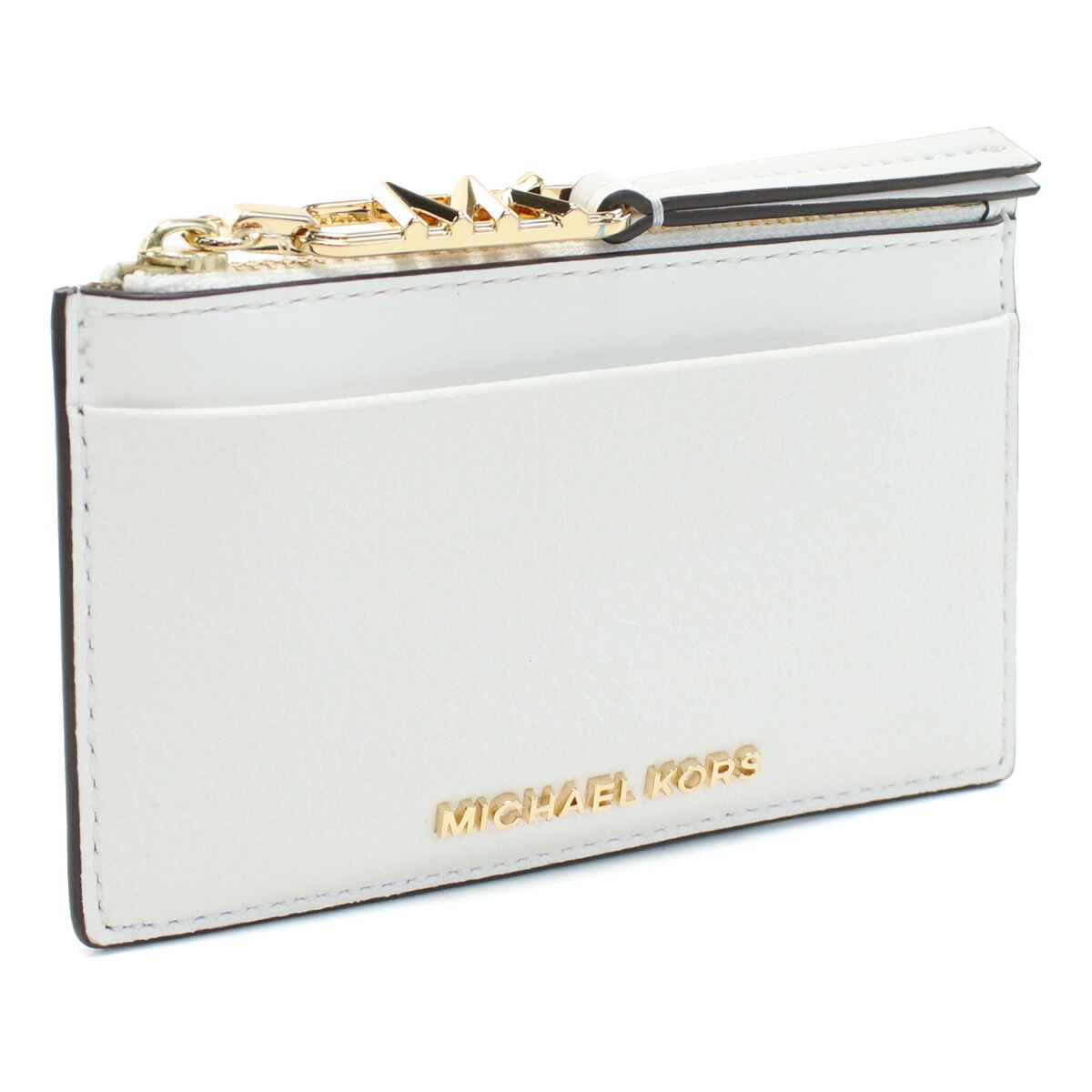 マイケル・コース MICHAEL KORS EMPIRE 小銭入れ　ブランド 34H3G8ED1L　LEATHER　085 OPTIC WHITE ホワイト系　mini-01　wallet-01