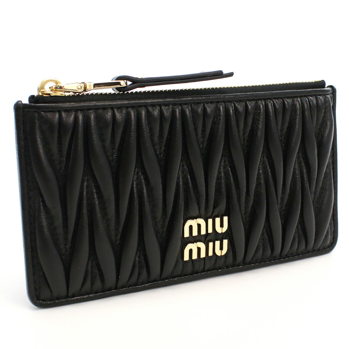 ミュウミュウ MIUMIU  小銭入れ コインケース ブランド 5MB006　2FPP　F0002 NERO ブラック mini-01 gsw-2