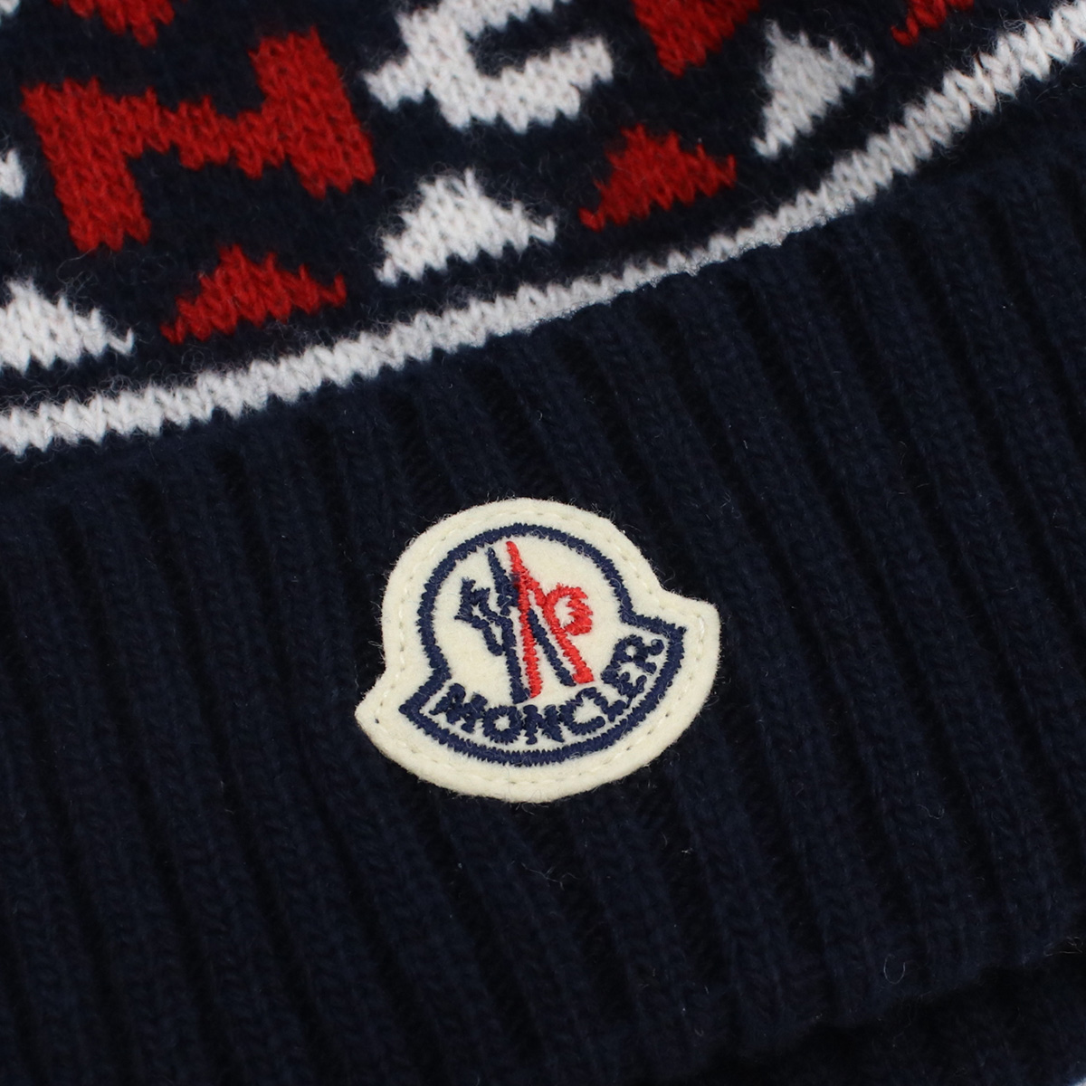 新品正規モンクレールニット帽MONCLER レッドBERRETTO TRICOT