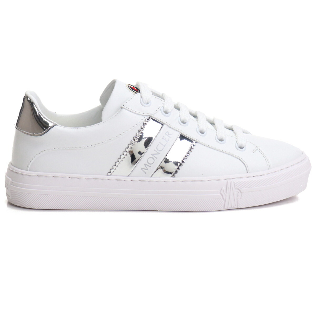 ブランド品卸 モンクレール Moncler レディーススニーカー ブランドロゴ 4m Ariel 02sry 002 ホワイト系 Bos 10 Shoes 01