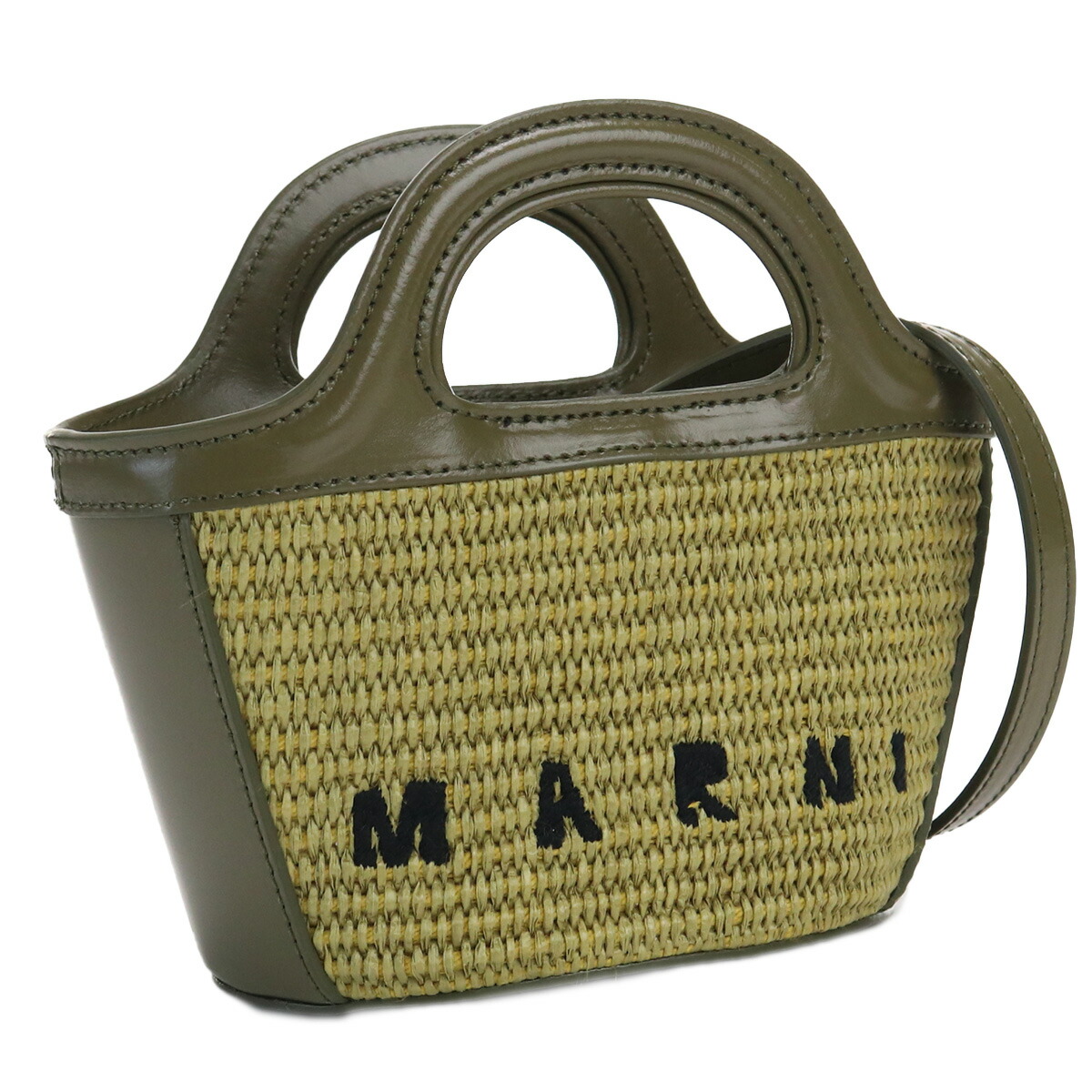 マルニ MARNI  カゴバッグ ブランド 2way ハンドバッグ バスケットバッグ ロゴ BMMP0067Q0 P3860 00V25 カーキ bag-01 kago-01