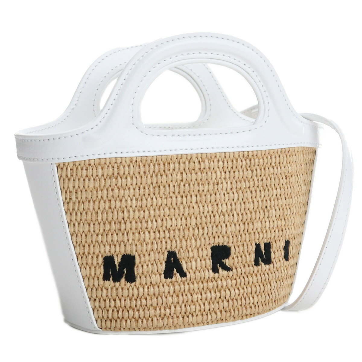 マルニ MARNI  カゴバッグ ブランド 2way ハンドバッグ バスケットバッグ ロゴ BMMP0067Q0 P3860 Z0T01 ホワイト系 bag-01 kago-01