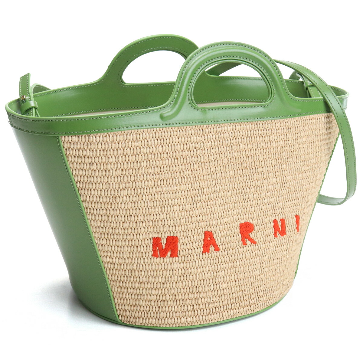 マルニ MARNI  カゴバッグ ブランドバッグ　レディース BMMP0068Q0　P3860　Z3O94 グリーン系 bag-01 kago-01 bos-22